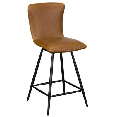 Rostock Tan Faux Leather Bar Stool
